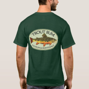 Humoureus TROUT BUM Vliegen T-shirt