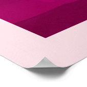 Humoureus Unicorn Magical AF op het roze Rode Patt Poster (Hoek)