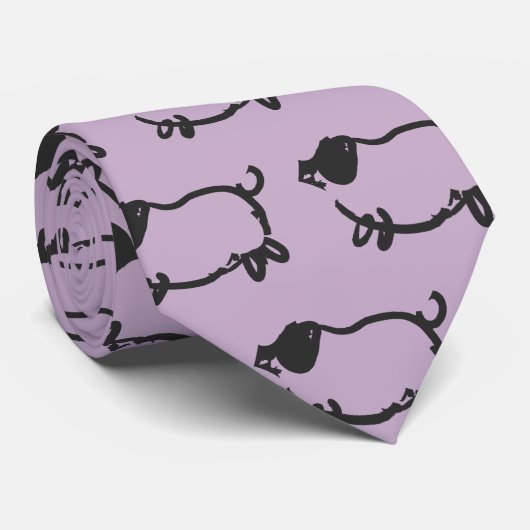 Humoureus Varkenshaar Kies Kleur 2 Stropdas (Opgerold)