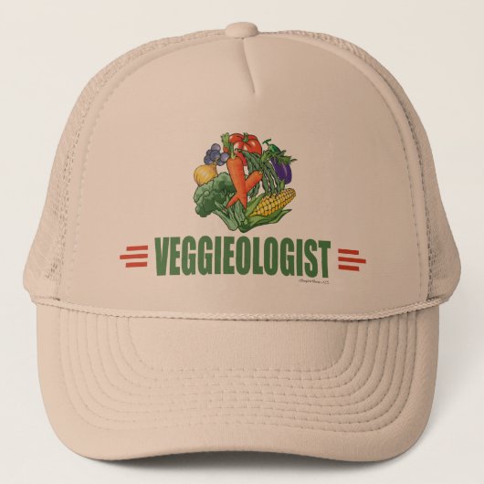 Humoureus vegetariër trucker pet (Voorkant)