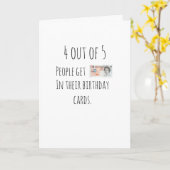 Humoureus Verjaardag Kaart Geld (Gele Bloem)