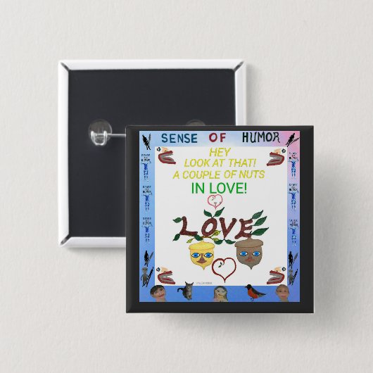 Humoureus verzamelbare Button (Voorkant /achterkant)