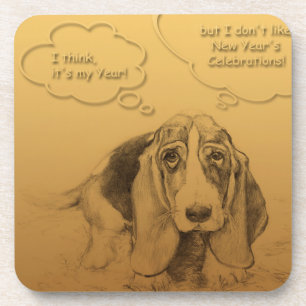 Humoureus Vietnamees Chinese Dog Year S Onderzette Onderzetter