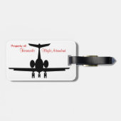 Humoureus  vliegtuig Bagagelabels (Achterkant horizontaal)