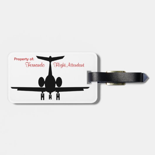 Humoureus  vliegtuig Bagagelabels (Achterkant horizontaal)