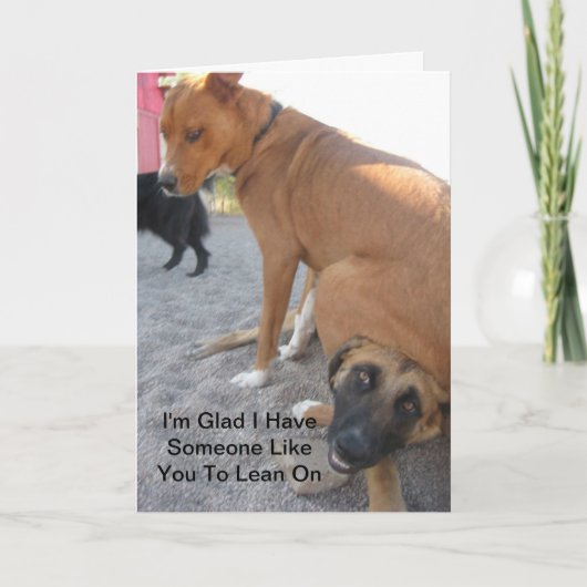 Humoureus vriendschapskaart kaart (Voorkant)