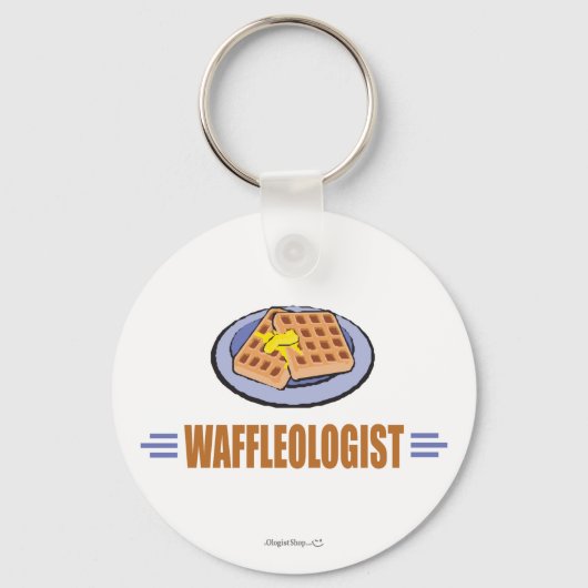 Humoureus Waffle Chef Sleutelhanger (Voorkant)