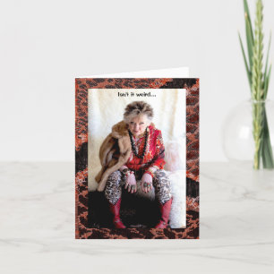 Humoureus Wenskaart links en rechts Kaart