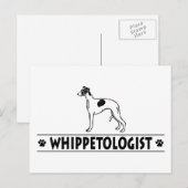 Humoureus Whippet Briefkaart (Voorkant / Achterkant)