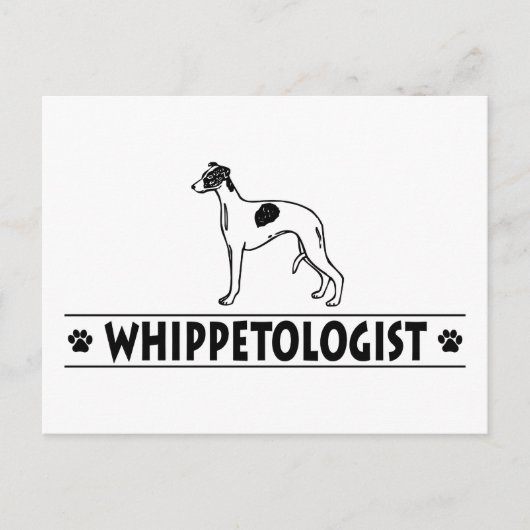 Humoureus Whippet Briefkaart (Voorkant)