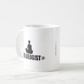 Humoureus Yoga Koffiemok (Voorkant links)
