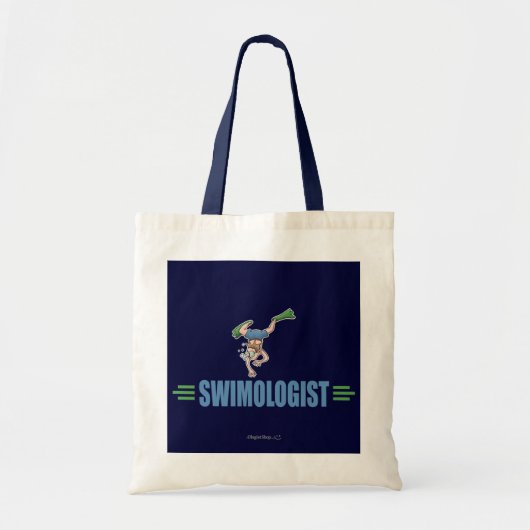 Humoureus zwemmen tote bag (Voorkant)