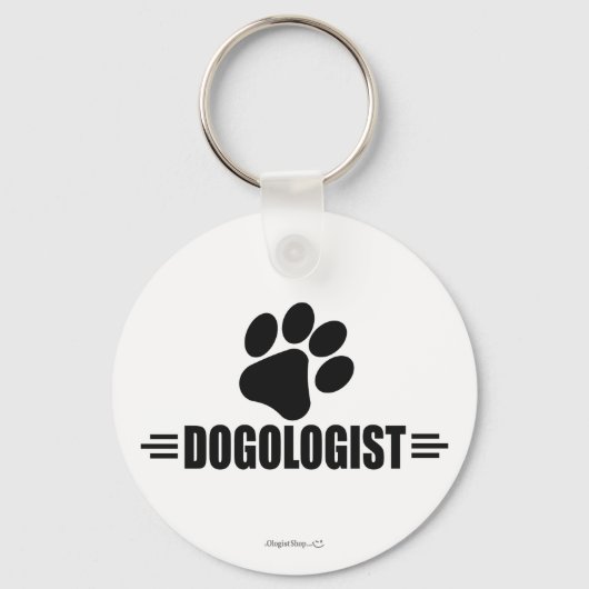 Humoureuse eigenaar van de hond sleutelhanger (Voorkant)