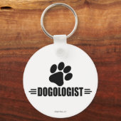 Humoureuse eigenaar van de hond sleutelhanger (Voorkant)