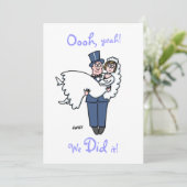 Humoureuze aankondiging van de opkomst. (Staand voorkant)