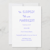 Humoureuze aankondiging van de opkomst. (Achterkant)