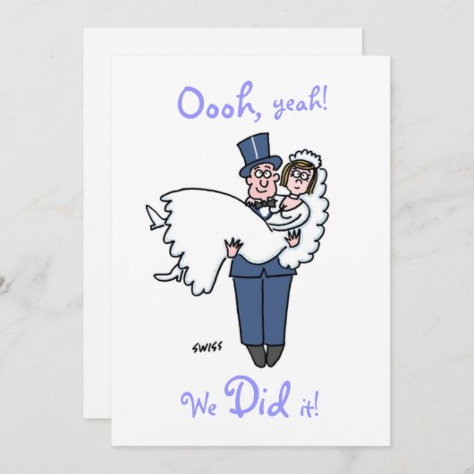 Humoureuze aankondiging van de opkomst. (Voorkant / Achterkant)