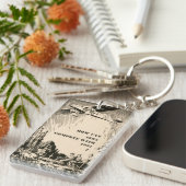  Humoureuze advertentievliegtuig Tandem Bicycle Ma Sleutelhanger (Voorkant Rechts)