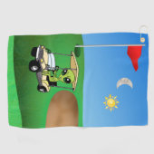 Humoureuze Alien Golf Towel Golfhanddoek (Horizontaal)
