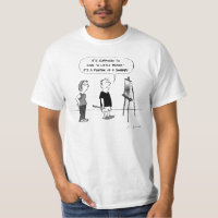 Humoureuze artistieke Cartoon Kunstleraar | Kunstk
