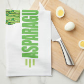 Humoureuze asperges theedoek (Quarter Fold)