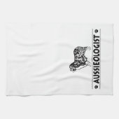 Humoureuze Australiër Shepherd Theedoek (Horizontaal)