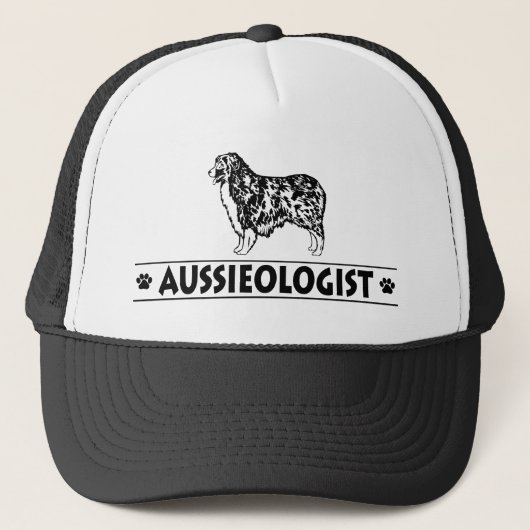 Humoureuze Australiër Shepherd Trucker Pet (Voorkant)