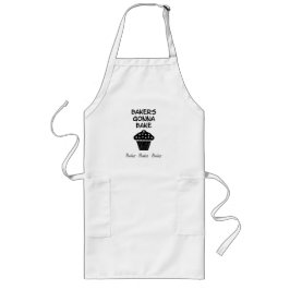 Humoureuze bakkerij Apron met cupcake Pic Lang Schort