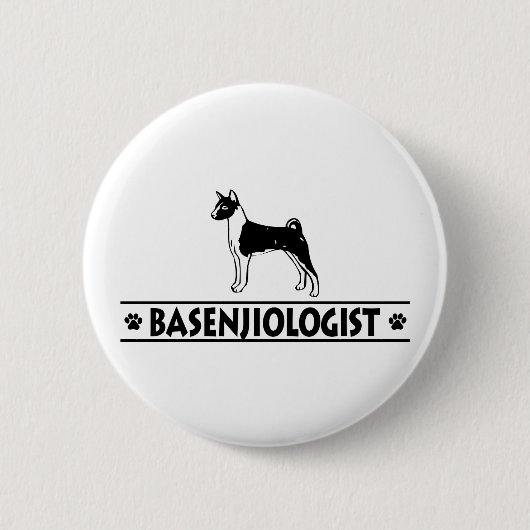 Humoureuze BASENJI DOG Ronde Button 5,7 Cm (Voorkant)