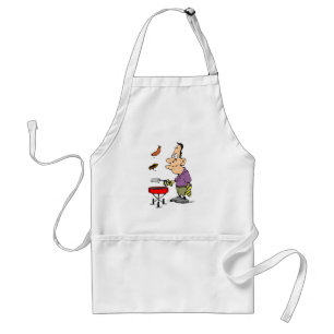 Humoureuze BBQ geeft Funny Cookout Barbecue Grilli Standaard Schort