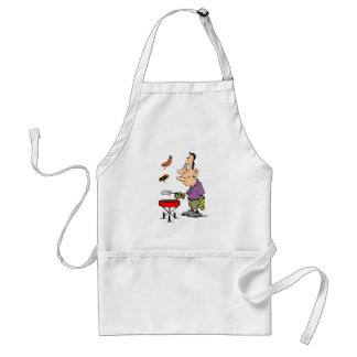 Humoureuze BBQ geeft Funny Cookout Barbecue Grilli Standaard Schort
