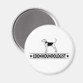 Humoureuze behandeling Walker Coonhound Magneet (Voorkant / Achterkant)