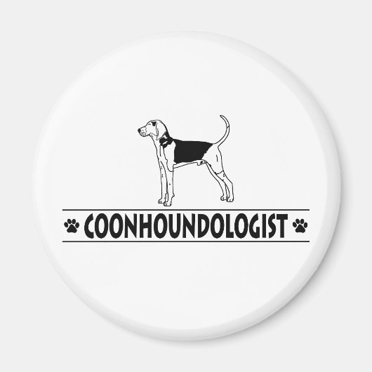 Humoureuze behandeling Walker Coonhound Magneet (Voorkant)