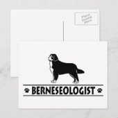 Humoureuze Bernese Mountain Dog Briefkaart (Voorkant / Achterkant)