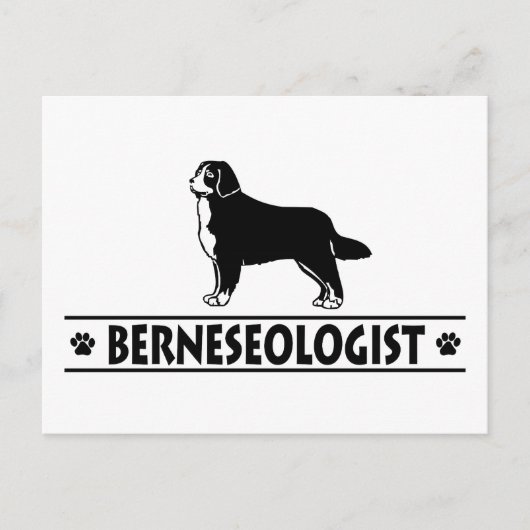 Humoureuze Bernese Mountain Dog Briefkaart (Voorkant)