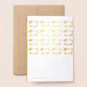 Humoureuze Big Pig Year 2019 Luxury 2 Gold Kaart (Met envelop)