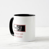 Humoureuze Black, White and Pink Fungi Pun voor he Mok (Voorkant links)