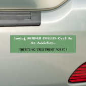 Humoureuze Border Collie Bumpersticker (Op auto)