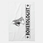 Humoureuze BOXER Dog Theedoek (Verticaal)