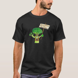 Humoureuze broccoli-activist t-shirt