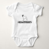 Humoureuze Bullmastiff Romper (Voorkant)