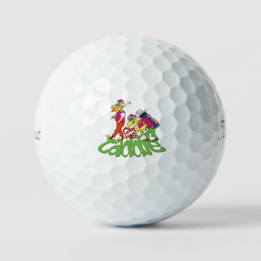 Humoureuze Caddie Golf Ball Golfballen (Voorkant)