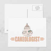 Humoureuze Cake Decorating Briefkaart (Voorkant / Achterkant)