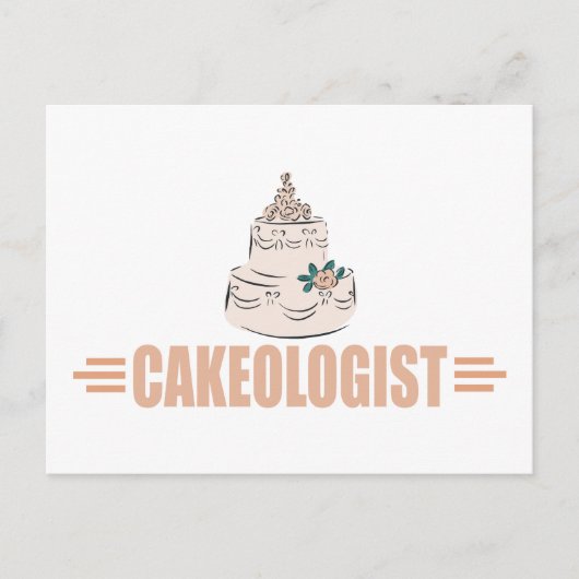 Humoureuze Cake Decorating Briefkaart (Voorkant)