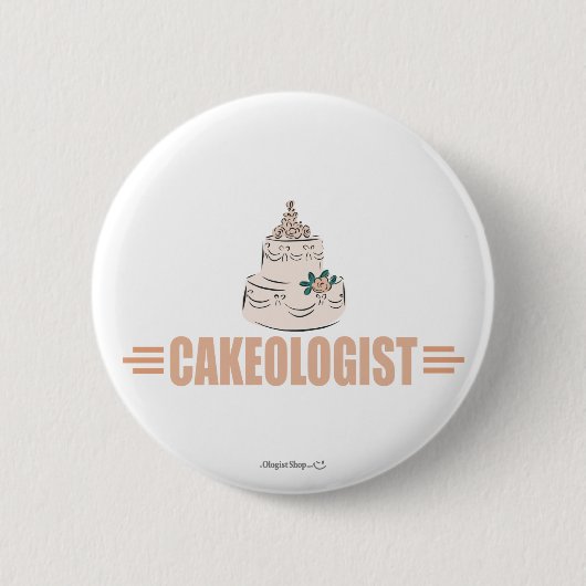 Humoureuze Cake Decorating Ronde Button 5,7 Cm (Voorkant)