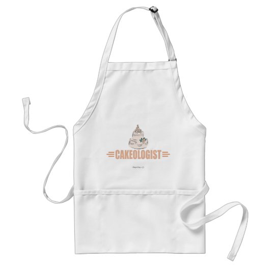 Humoureuze Cake Decorating Standaard Schort (Voorkant)