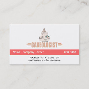 Humoureuze Cake Decorating Visitekaartje