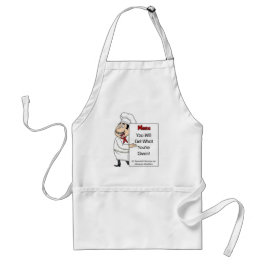 Humoureuze Chef Apron Standaard Schort