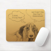 Humoureuze Chinese hond Mousepad Muismat (Met muis)