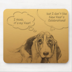 Humoureuze Chinese hond Mousepad Muismat
